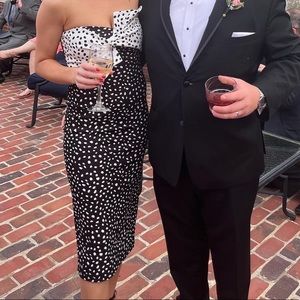 Top Shop Bow Twist Midi Dress